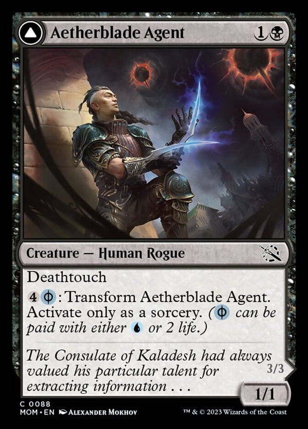 Aetherblade Agent // Gitaxian Mindstinger [#0088] (MOM-C)