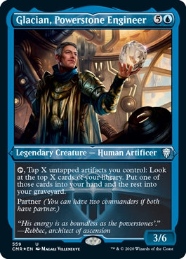 Glacian, Powerstone Engineer [#559 Etched Foil] (CMR-U)