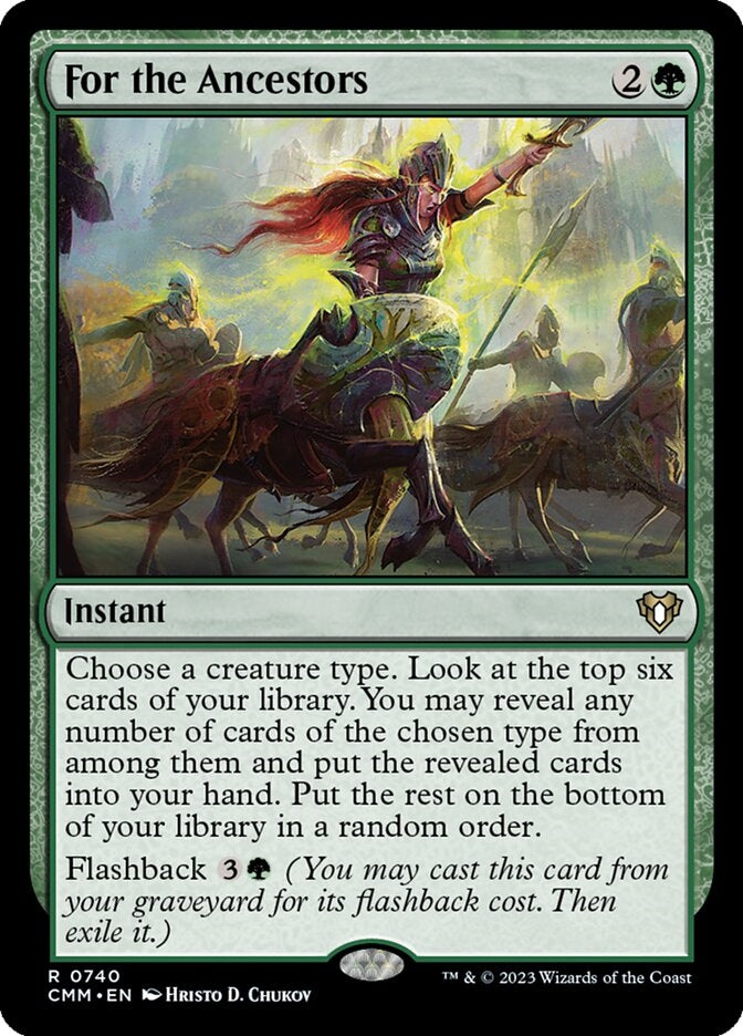 For the Ancestors [#0740 New Commander Cards] (CMM-R)