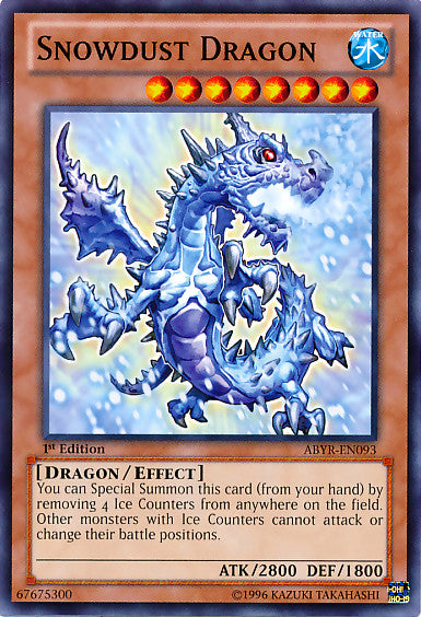 Snowdust Dragon (ABYR-EN093) Common - Near Mint 1st Edition