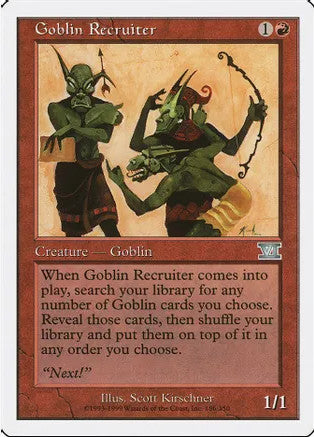 Goblin Recruiter (6ED-U) Moderate Play