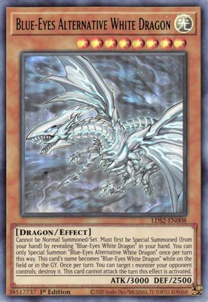 Blue-Eyes Alternative White Dragon (LDS2-EN008) Green