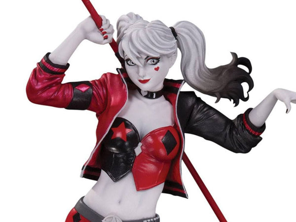 HARLEY QUINN RED WHITE & BLACK STATUE BY PHILIP TAN