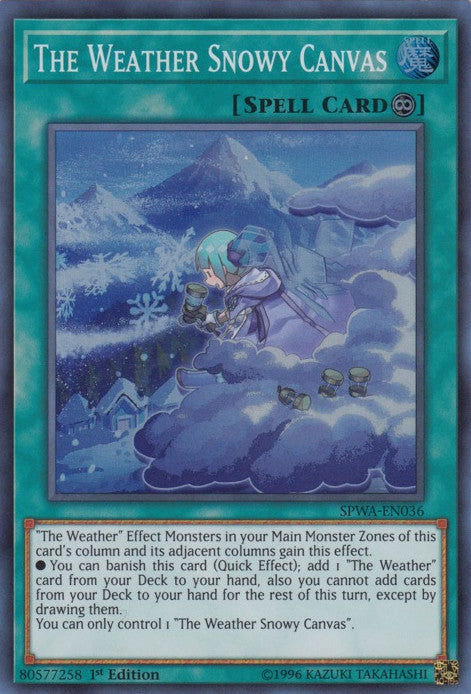 The Weather Snowy Canvas (SPWA-EN036) 1st Edition