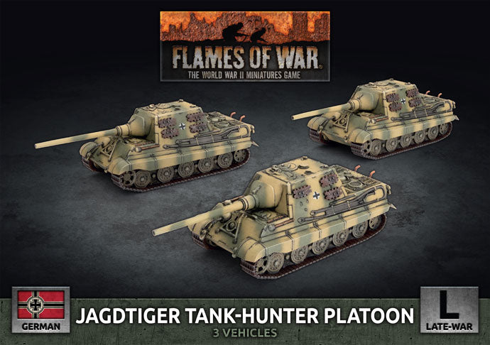 Flames of War: WWII: German (GBX179) - Jagdtiger Tank-hunter Platoon (Plastic) (Late)