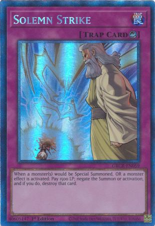Solemn Strike (GRCR-EN059) Collector's Rare 1st Edition
