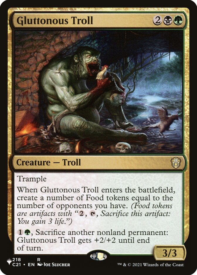 Gluttonous Troll (C21-R-LIST)