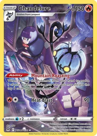 Chandelure - TG04/TG30 (SWSH11:TG) Ultra Rare - Near Mint Holofoil