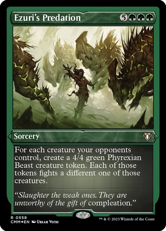 Ezuri's Predation [#0558 Etched Foil] (CMM-R)