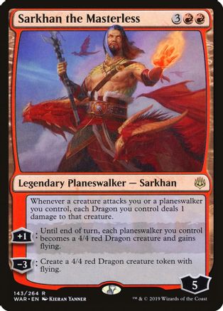 Sarkhan the Masterless (WAR-R-FOIL)