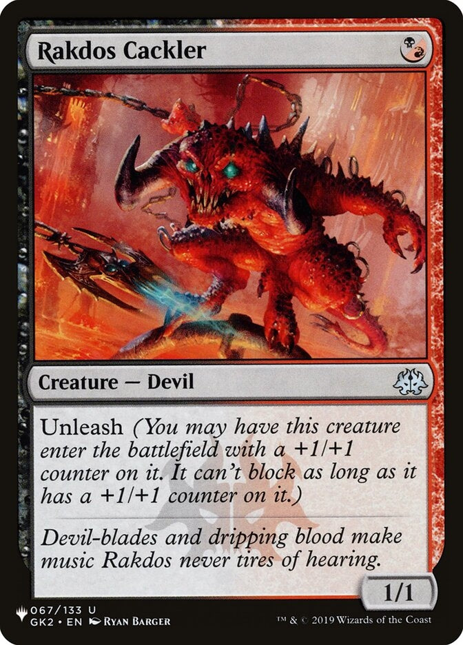 Rakdos Cackler (GK2-U-LIST)