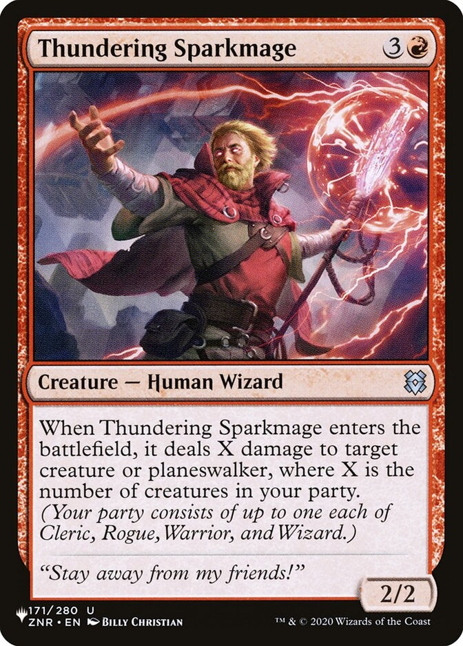 Thundering Sparkmage (ZNR-U-LIST)