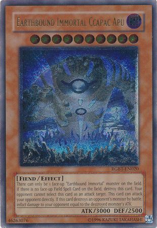 Earthbound Immortal Ccapac Apu (RGBT-EN020) Ultimate Rare Damaged 1st