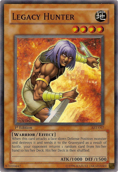 Legacy Hunter (AST-067) Super Rare - Near Mint 1st Edition
