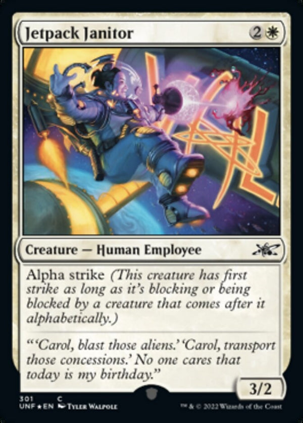 Jetpack Janitor [#301 Galaxy Foil] (UNF-C)