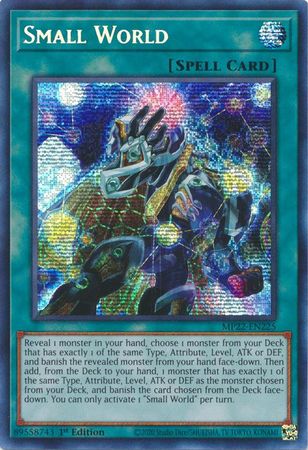 Small World (MP22-EN225) Prismatic Secret Rare 1st Edition