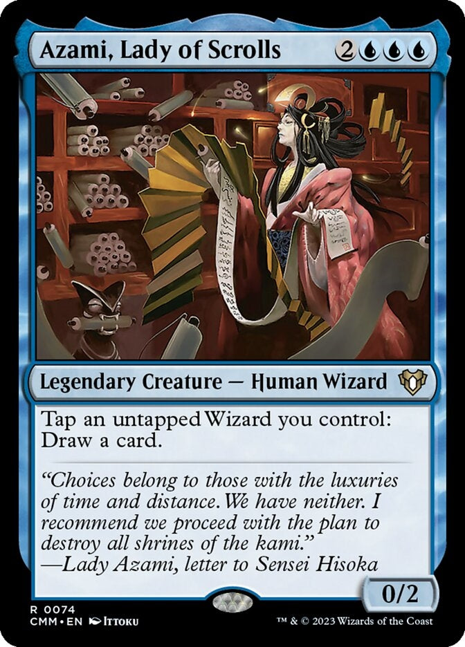 Azami, Lady of Scrolls [#0074] (CMM-R)