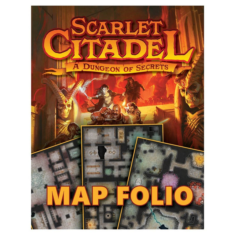 D&D 5E OGL: Scarlet Citadel - A Dungeon of Secrets - Map Folio
