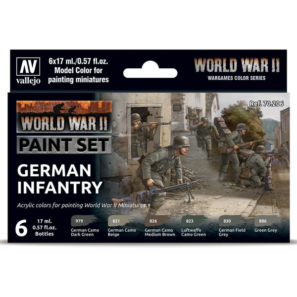 Model Color: World War II Paint Set - German Infantry