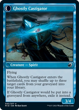 Covetous Castaway//Ghostly Castigator (MID-U)