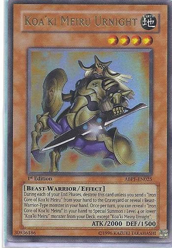 Koa'ki Meiru Urnight (ABPF-EN025) Ultra Rare - Near Mint 1st Edition