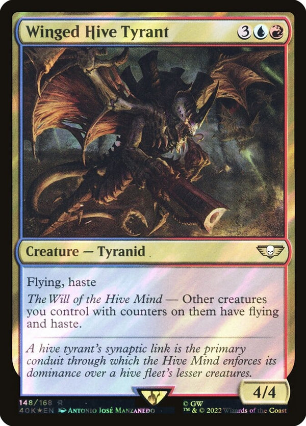 Winged Hive Tyrant [#148 Surge Foil] (40K-R-FOIL)