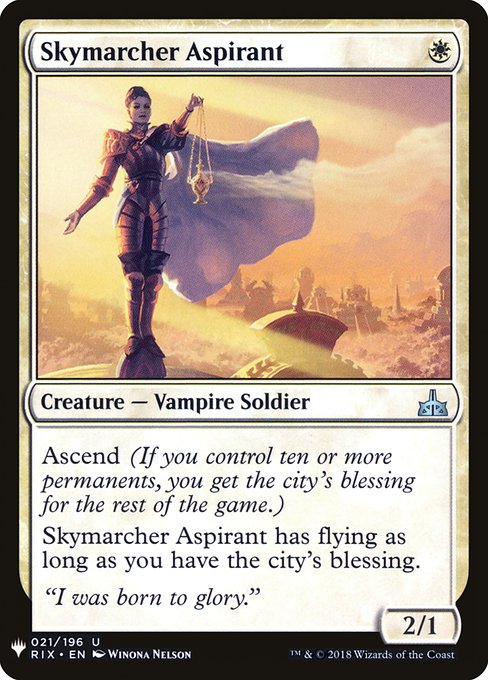 Skymarcher Aspirant [Mystery Booster #0233] (RIX-U)