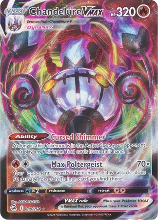 Chandelure VMAX - 040/264 (SWSH08) Ultra Rare - Near Mint Holofoil