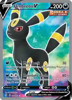 Umbreon V (Full Art) - 188/203 (SWSH07) Ultra Rare - Near Mint Holofoil