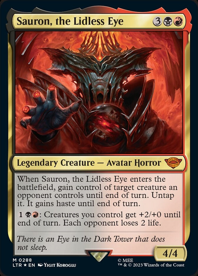 Sauron, the Lidless Eye [#0288 Starter Deck] (LTR-M)