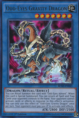 Odd-Eyes Gravity Dragon (BOSH-EN043) Ultra Rare - Near Mint 1st Edition