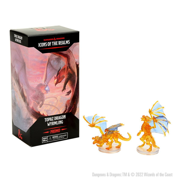 D&D Miniatures: Icons of the Realms - Set 22: Fizban's Treasury of Dragons - Promo Figure: Topaz Dragon Wyrmling