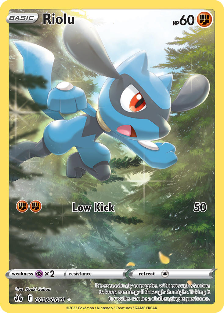 Riolu - GG26/GG70 (CRZ:GG) Holo Rare -  Near Mint Holofoil