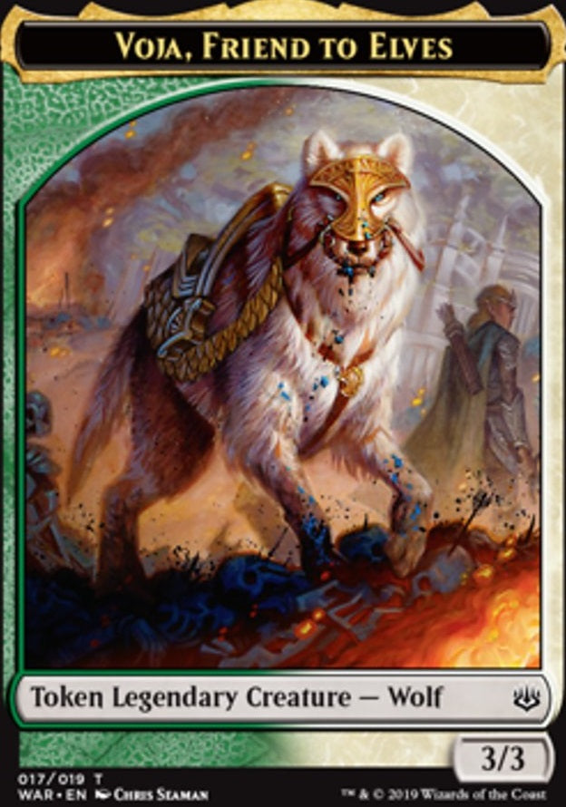 Voja, Friend to Elves Token (WAR-SFT)