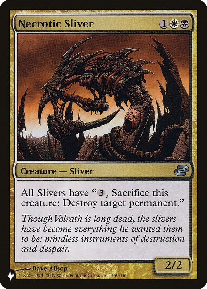 Necrotic Sliver (PLC-U-LIST)