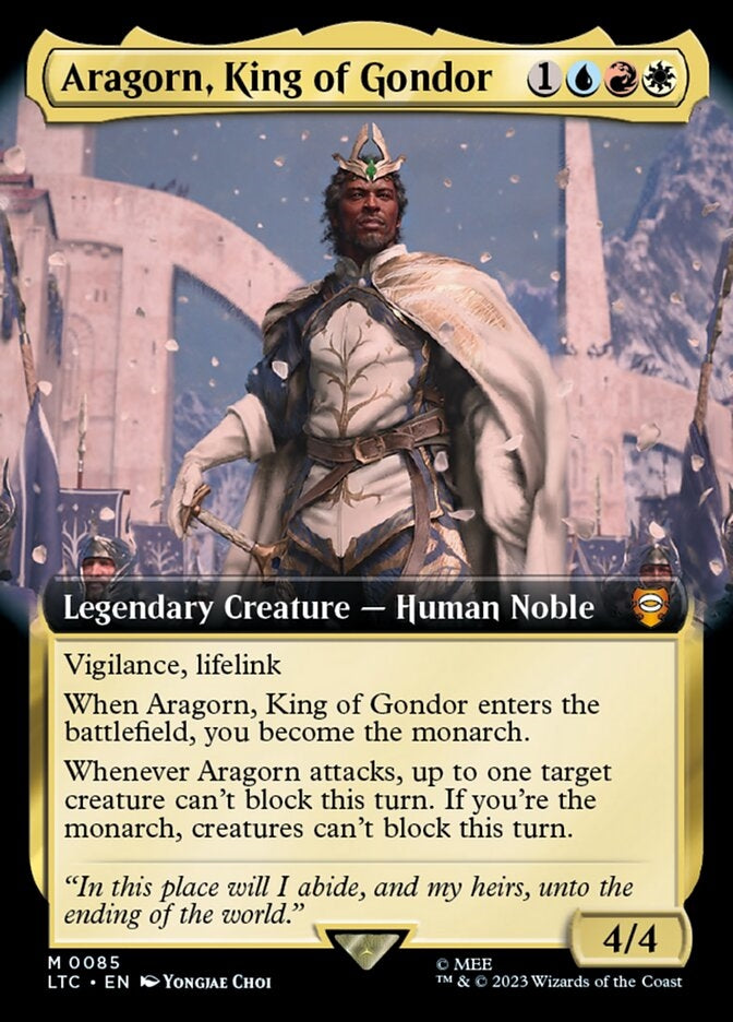 Aragorn, King of Gondor [#0085 Extended Art] (LTC-M)