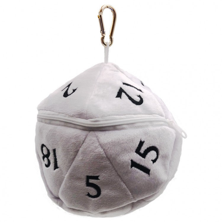 Ultra-PRO: D20 Plush Dice Bag - White