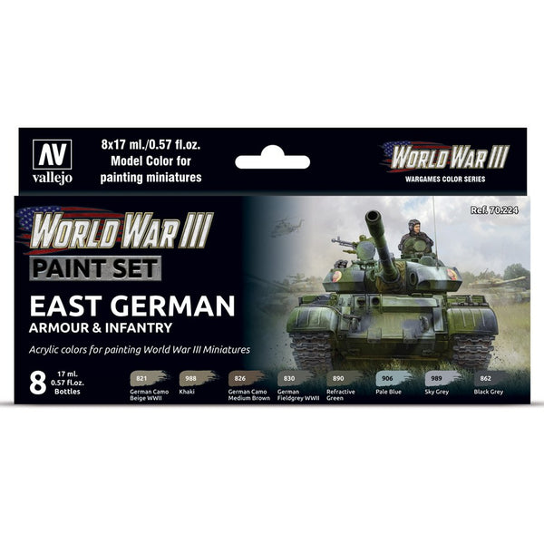 Model Color: World War III Paint Set - East German Armour and Infantry