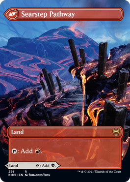 Blightstep Pathway // Searstep Pathway [Alternate-Art Borderless #291] (KHM-R)