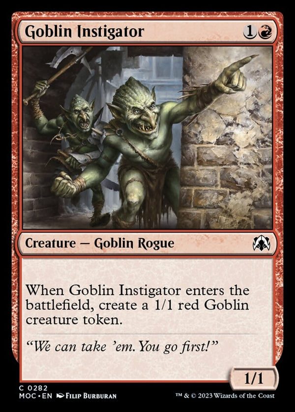 Goblin Instigator [#0282 Reprint] (MOC-C)