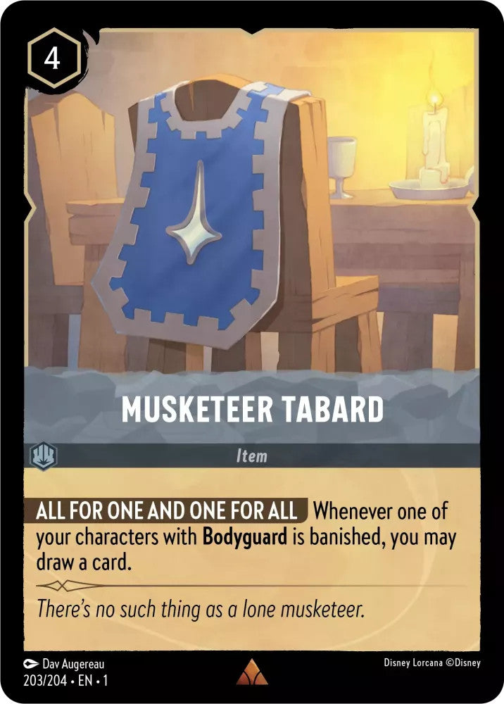 Musketeer Tabard (The First Chapter 203/204) Rare - Near Mint