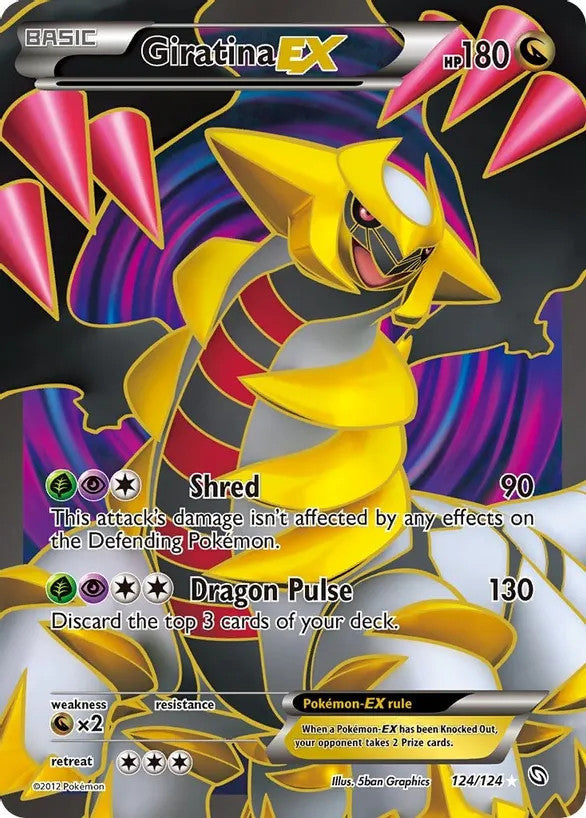 Giratina EX (124/124) Full Art Moderate Play