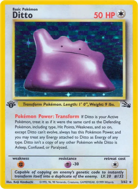 Ditto  - 03/62 (FO) Holo Rare - Light Play Unlimited Holofoil