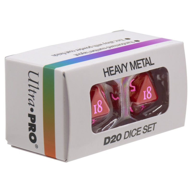 Ultra-PRO: Dice Set - Heavy Metal: Vivid - Red 2d20