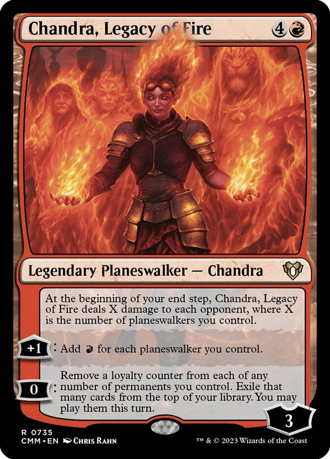 Chandra, Legacy of Fire [#0735 New Commander Cards] (CMM-R)