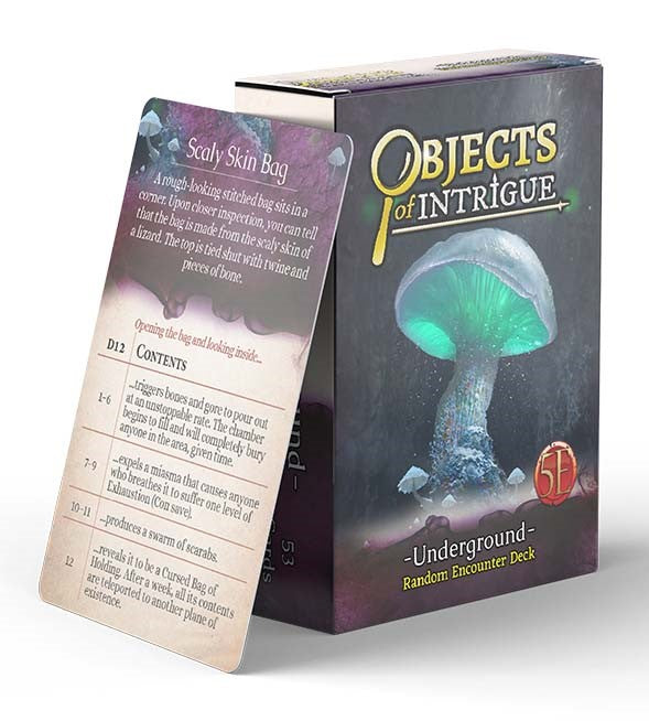 D&D 5E OGL: Game Master's Toolbox - Objects of Intrigue - Underground
