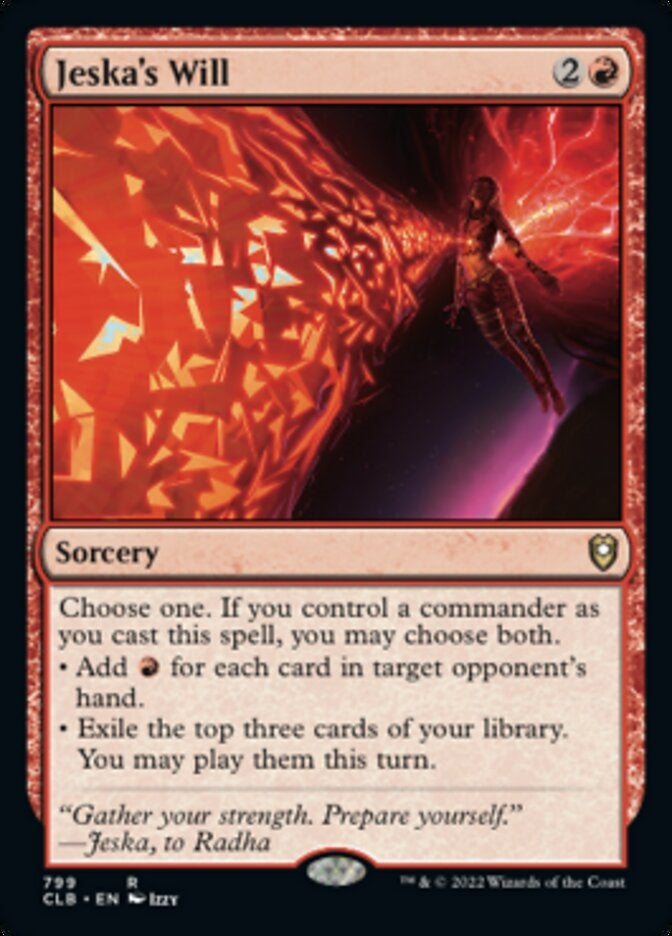 Jeska's Will [#799 Commander Decks] (CLB-R)