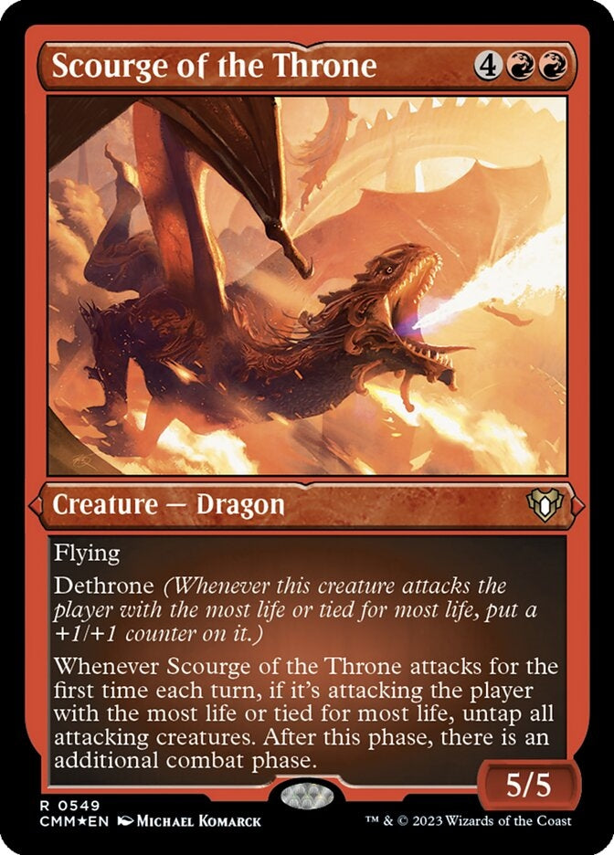 Scourge of the Throne [#0549 Etched Foil] (CMM-R)