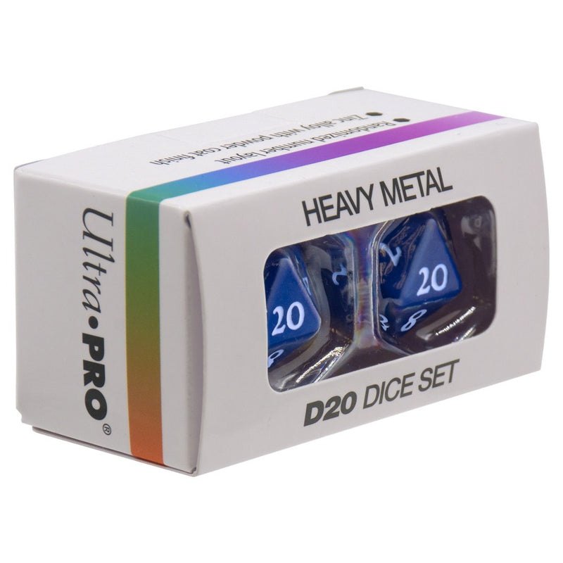 Ultra-PRO: Dice Set - Heavy Metal: Vivid - Blue 2d20