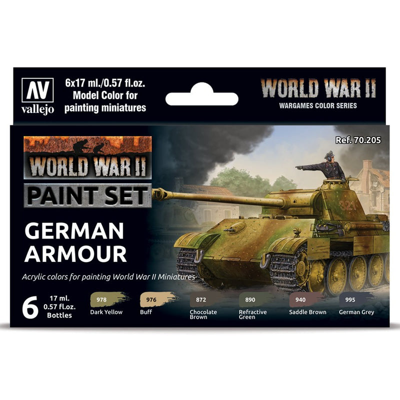 Model Color: World War II Paint Set - German Armour